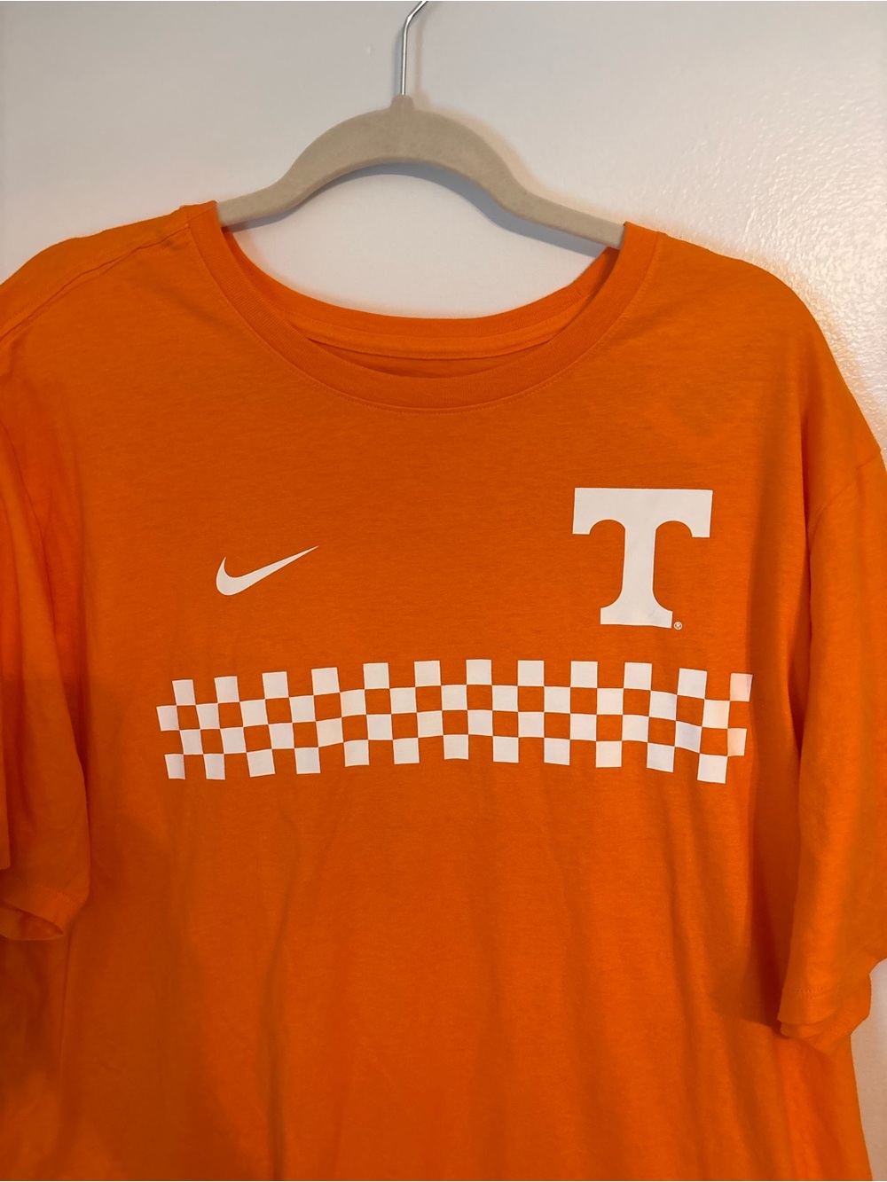 Nike Tennessee Vols Football Orange & White Checkerboard Tee